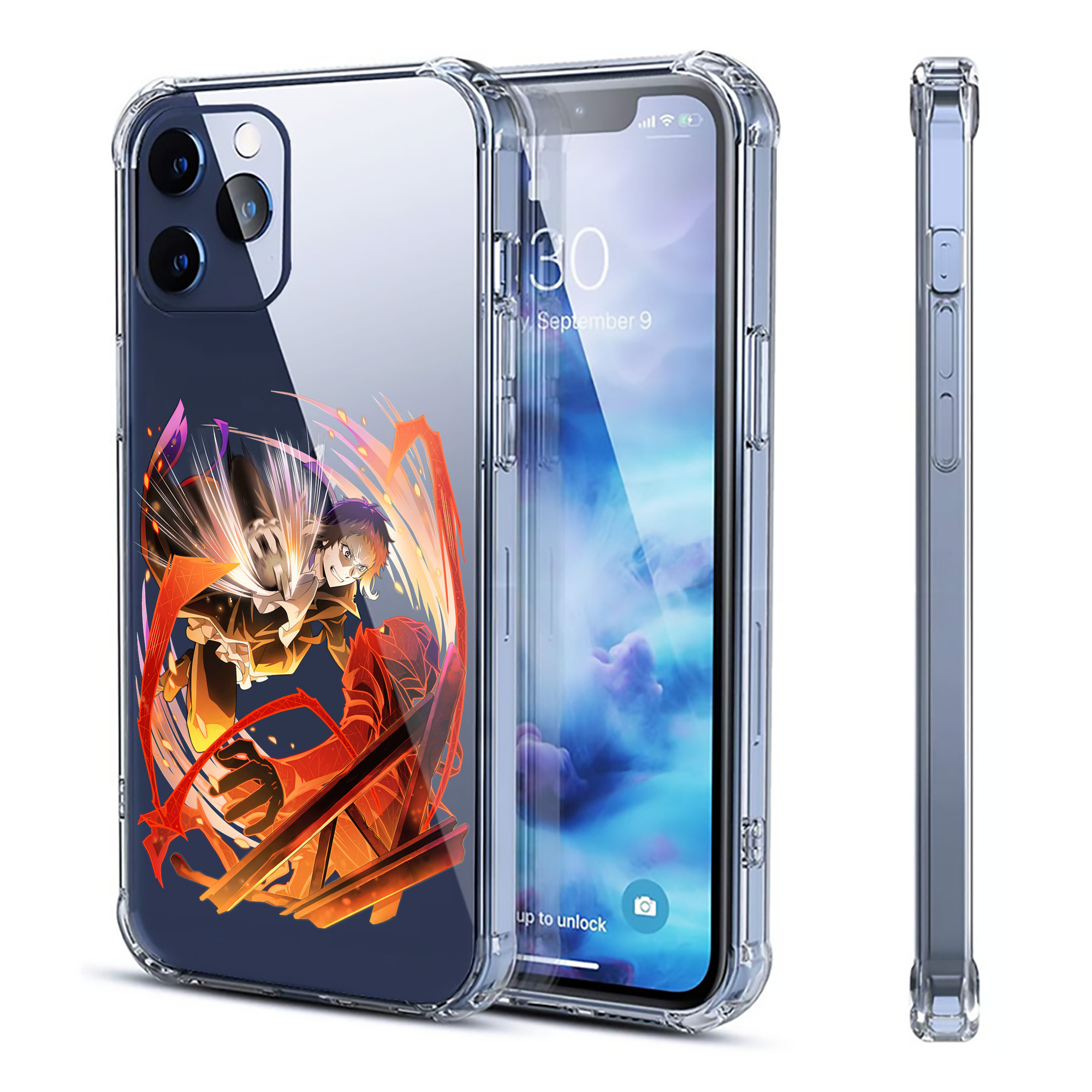 （画像用） 文豪ストレイドッグス Bungo Stray Dogs 【iPhone 12シリーズ対応】透明スマホケース（クリアソフトケース）